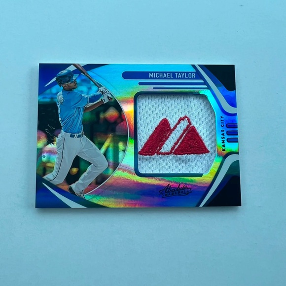 2022 Panini Absolute Logo Patch #P-MT Michael Taylor 1/1 - Picture 2 of 3